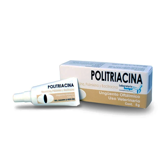 Politriacina 5 g ungüento oftálmico - Santgar Politriacina 5 g ungüento oftálmico - Santgar